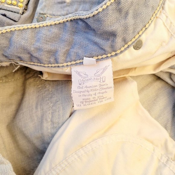 New Men's ROBIN'S JEAN sz 33 Arabesque Jeans with Swarovski Crystals - Picture 7 of 10